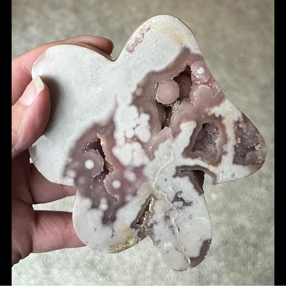 ✨ HP ✨ Pink Amethyst ✨ Paw 🐾 Carving; LOTS of Druzy ✨ - Picture 9 of 11